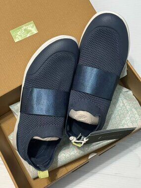 Revitalign Orthotic Stretch Knit Slip Ons - Bristol Marine Blue 9B
